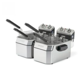 Waring Commercial WDF1000DE Countertop Commercial Deep Fryer – Electric – Double Tank